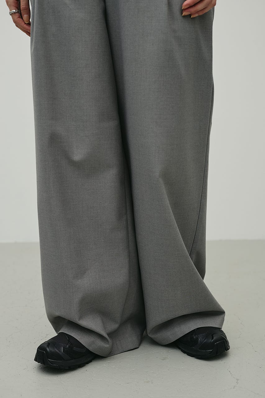レイヤードローウエストパンツ GRY M