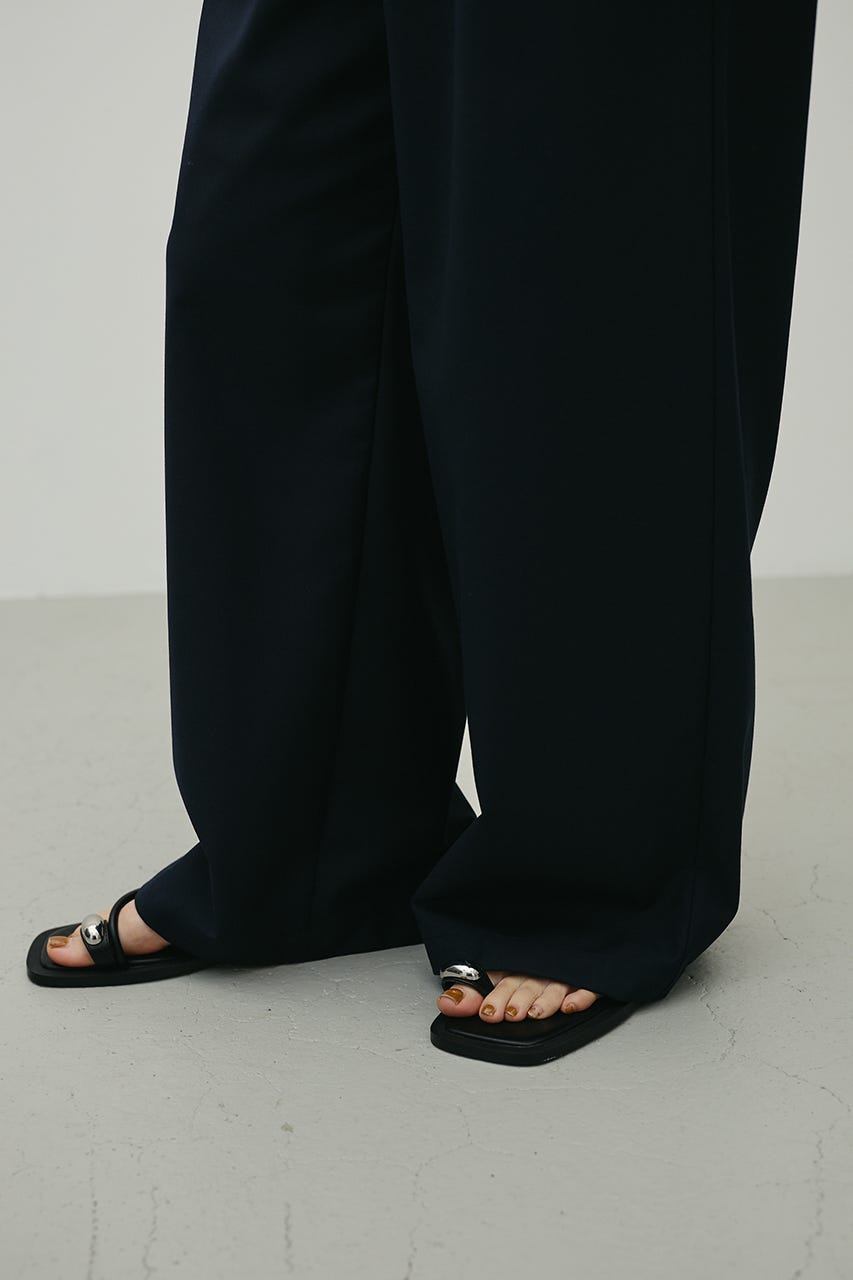 レイヤードローウエストパンツ NVY M