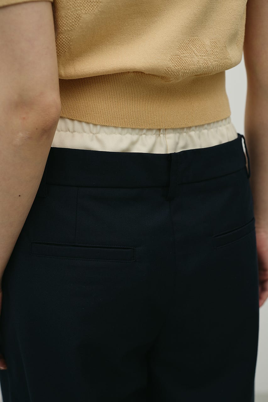 レイヤードローウエストパンツ NVY M