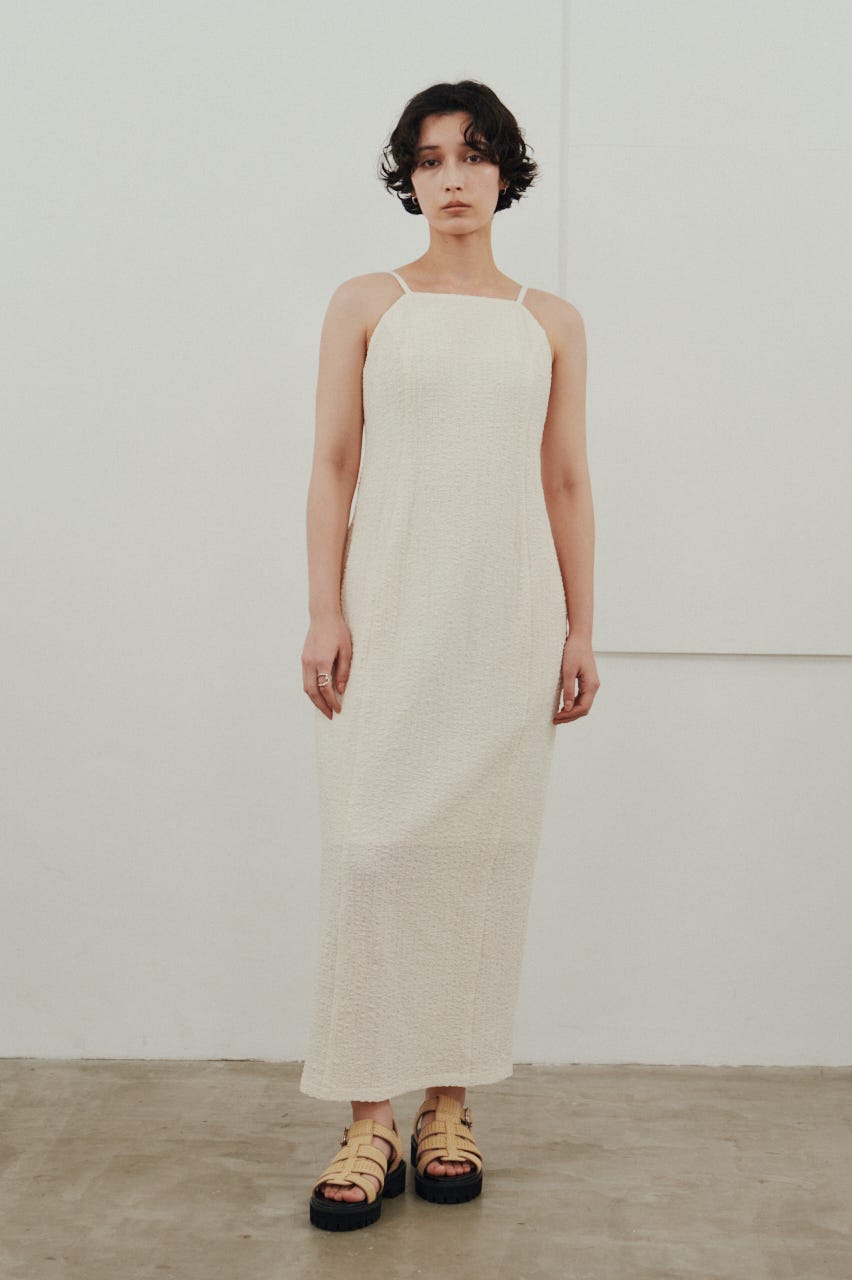 バックオープンナローキャミドレス IVOY M