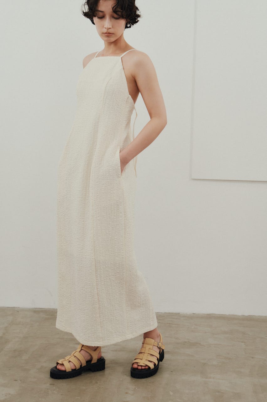 バックオープンナローキャミドレス IVOY M