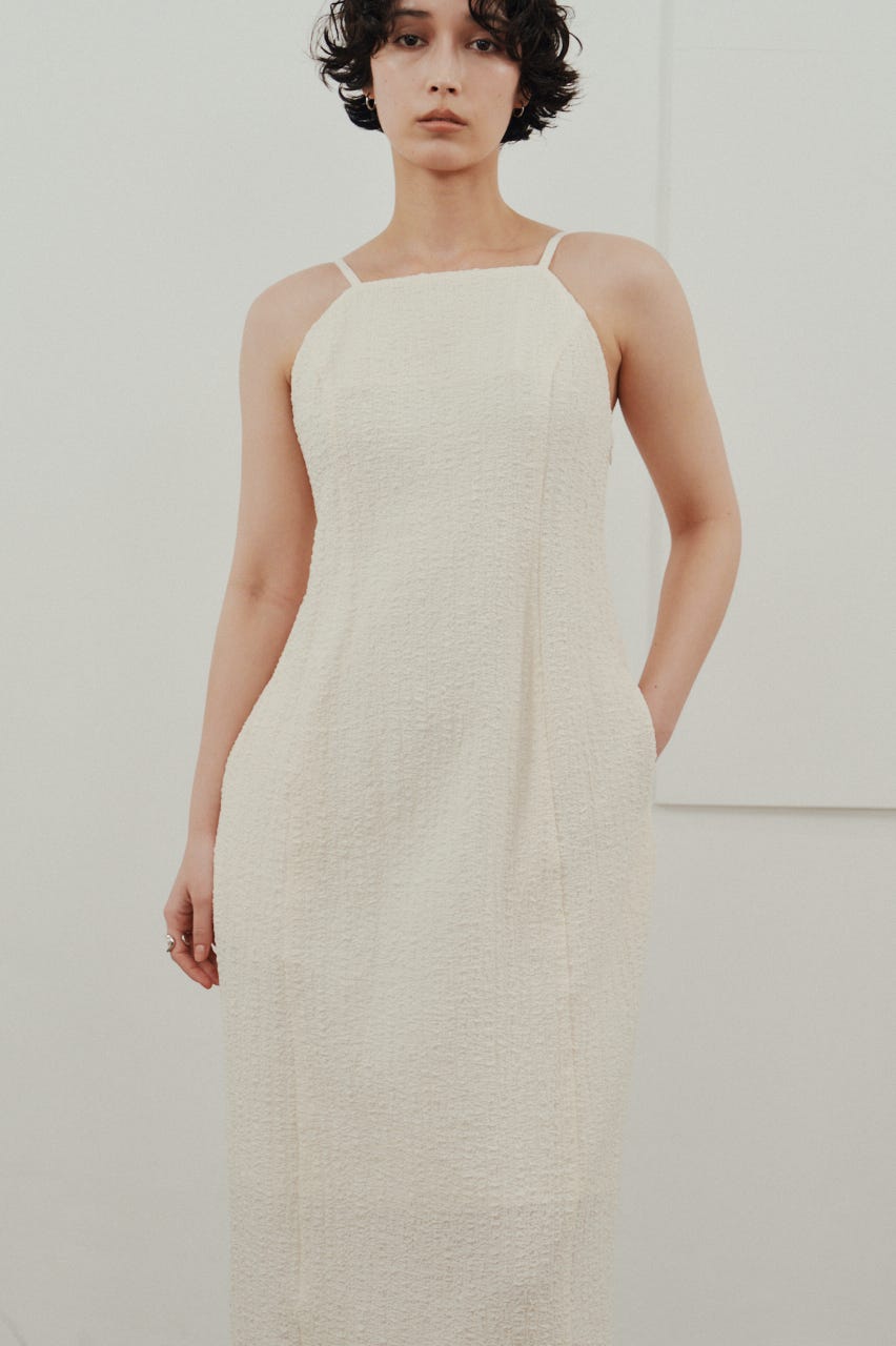 バックオープンナローキャミドレス IVOY M