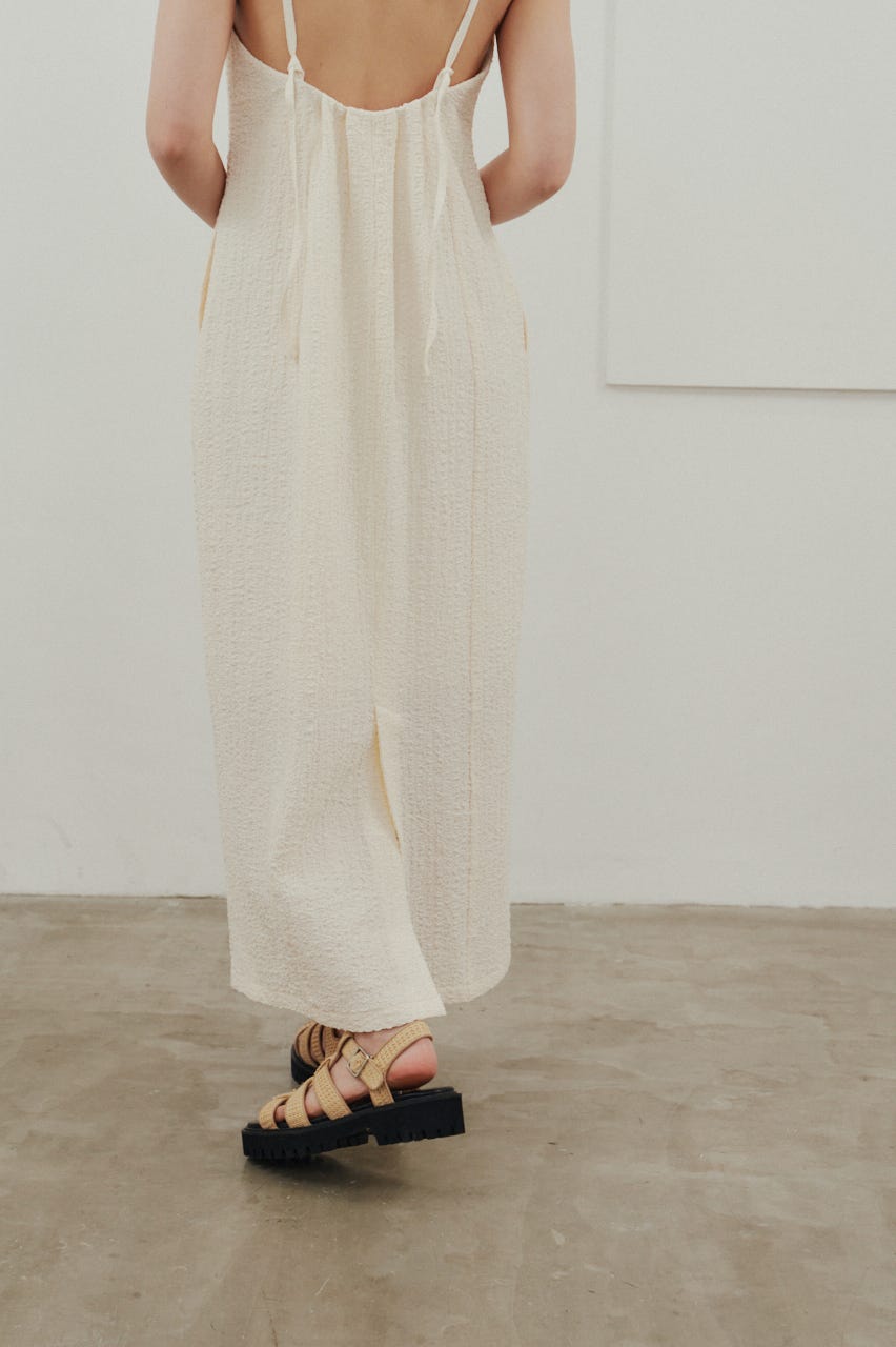 バックオープンナローキャミドレス IVOY M