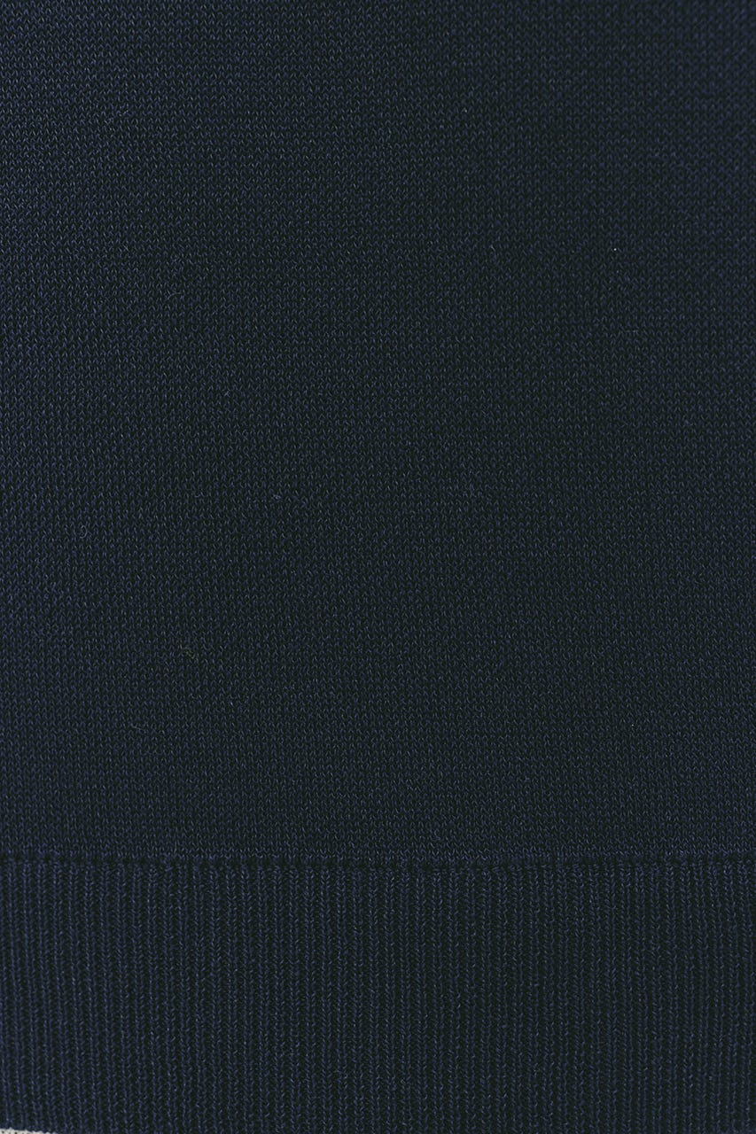 レイヤードポロニットトップ NVY FREE