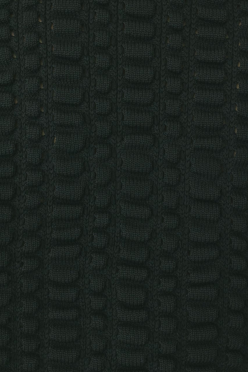 フラッフィーニットトップ BLK FREE