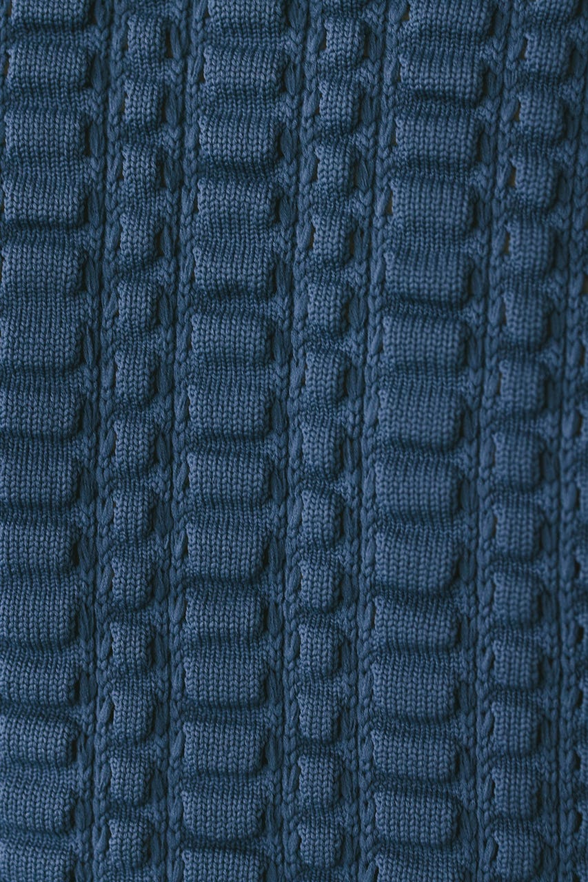 フラッフィーニットトップ BLU FREE