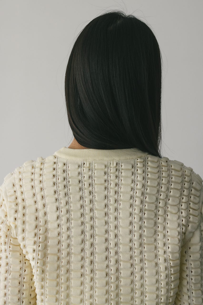 フラッフィーニットトップ WHT FREE