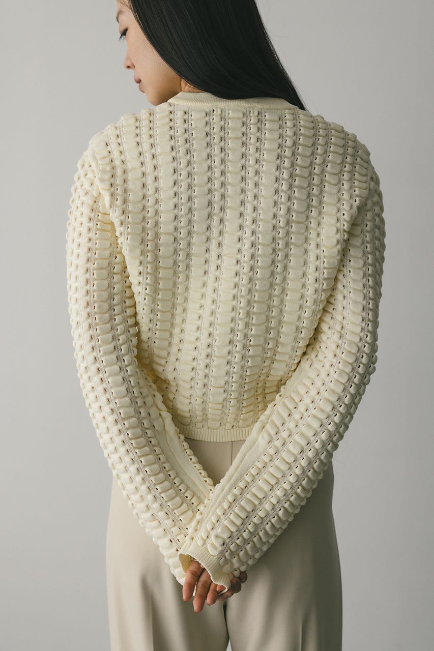 フラッフィーニットトップ WHT FREE