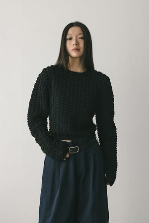 フラッフィーニットトップ