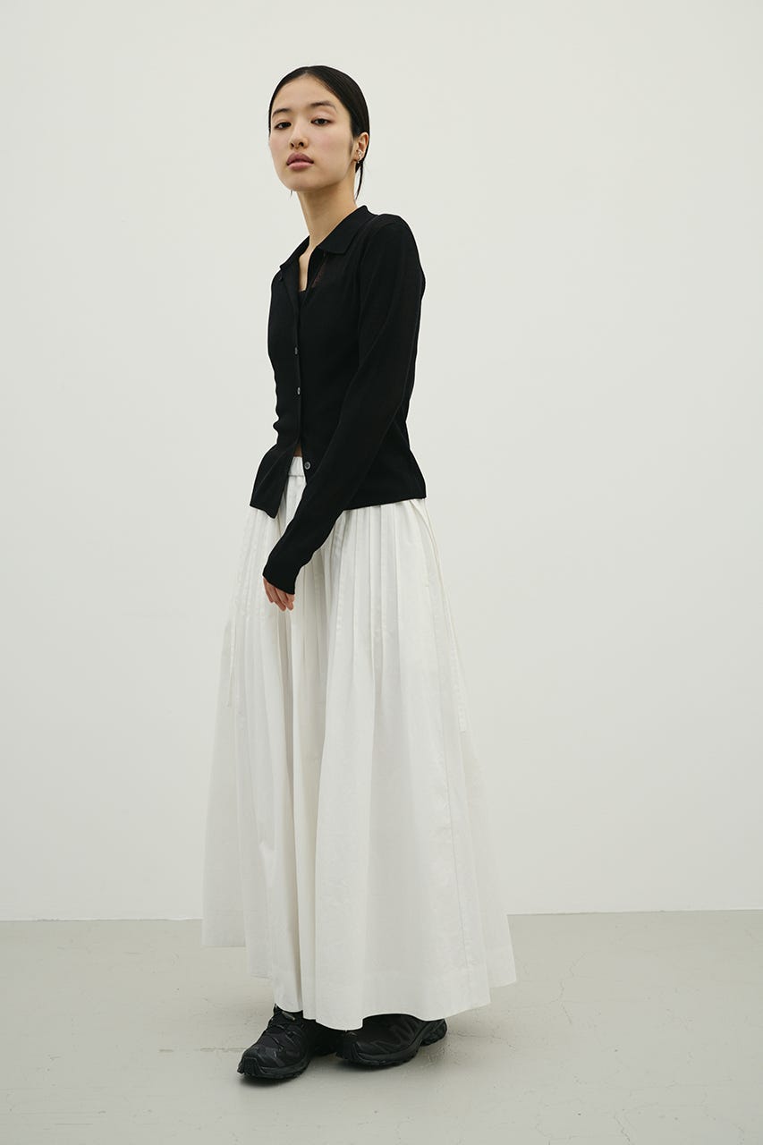 スキッパーニットトップ BLK FREE