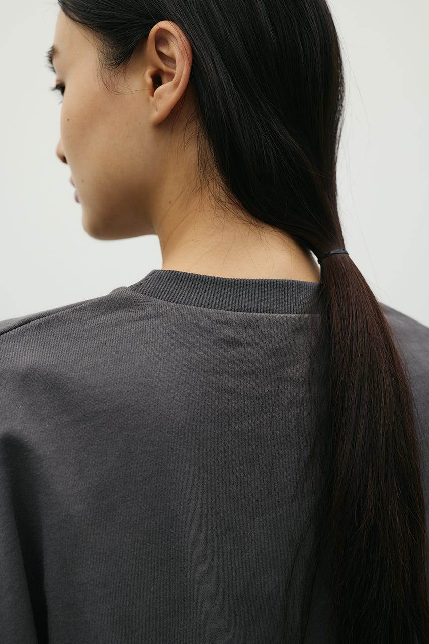 タックスリーブスウェットトップ C.GRY FREE