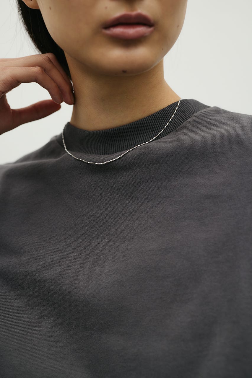 タックスリーブスウェットトップ C.GRY FREE