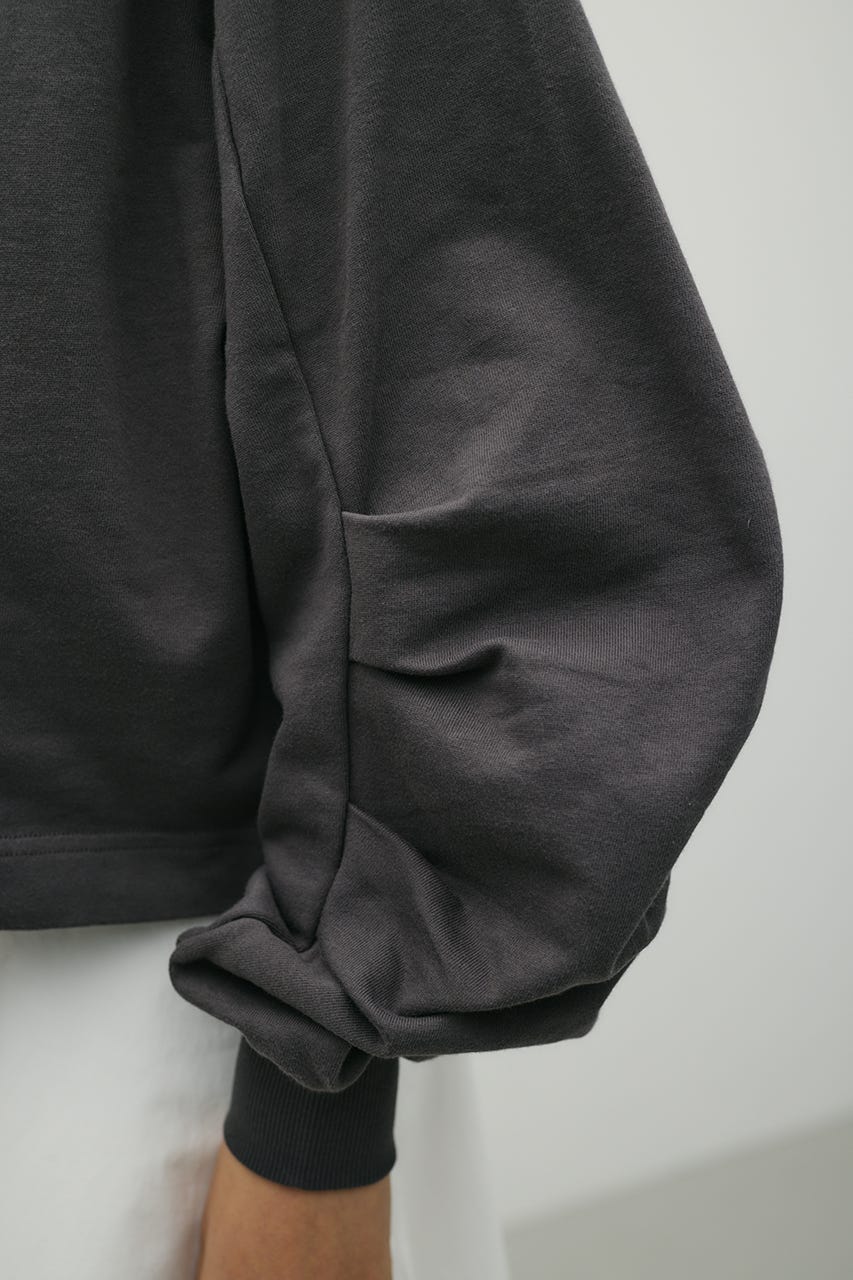 タックスリーブスウェットトップ C.GRY FREE