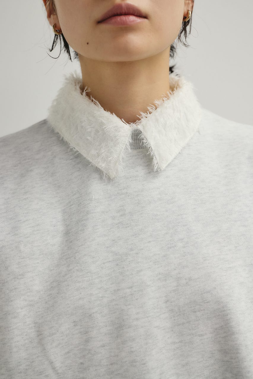 タックスリーブスウェットトップ L/GRY FREE