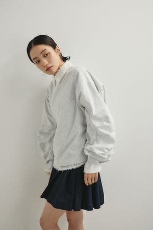 タックスリーブスウェットトップ