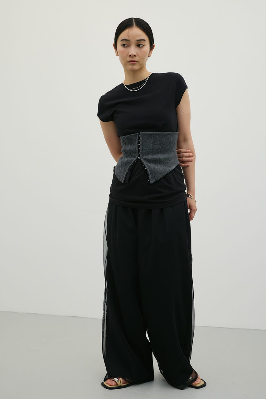 フレンチスリーブT BLK FREE