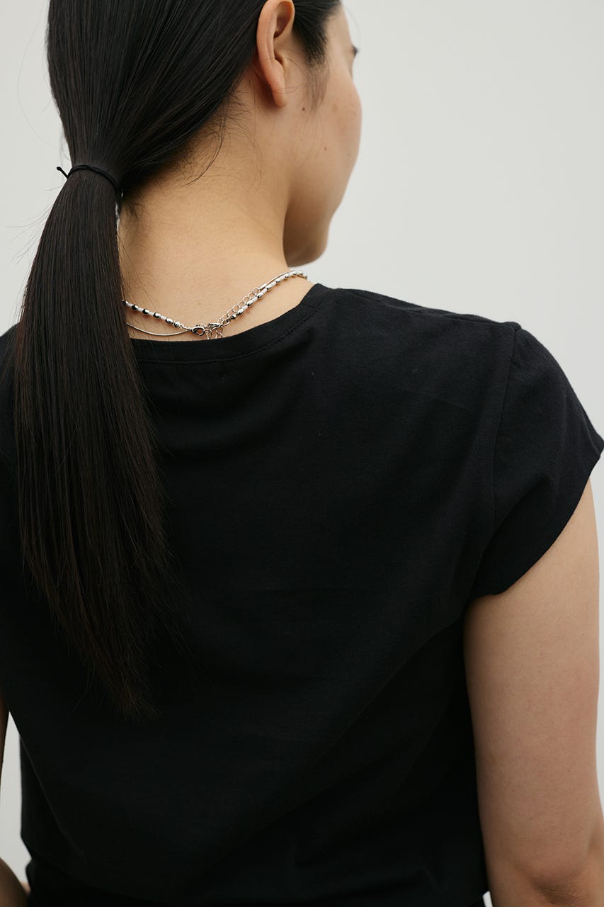 フレンチスリーブT BLK FREE