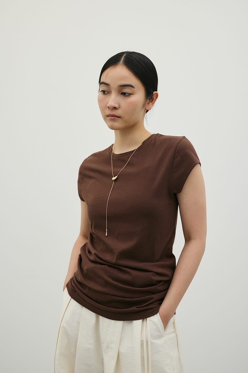 フレンチスリーブT BRN FREE