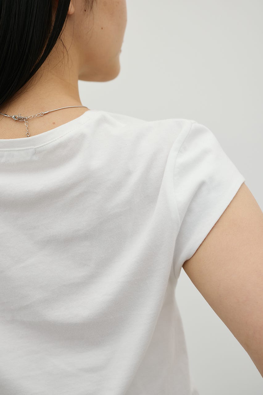 フレンチスリーブT WHT FREE