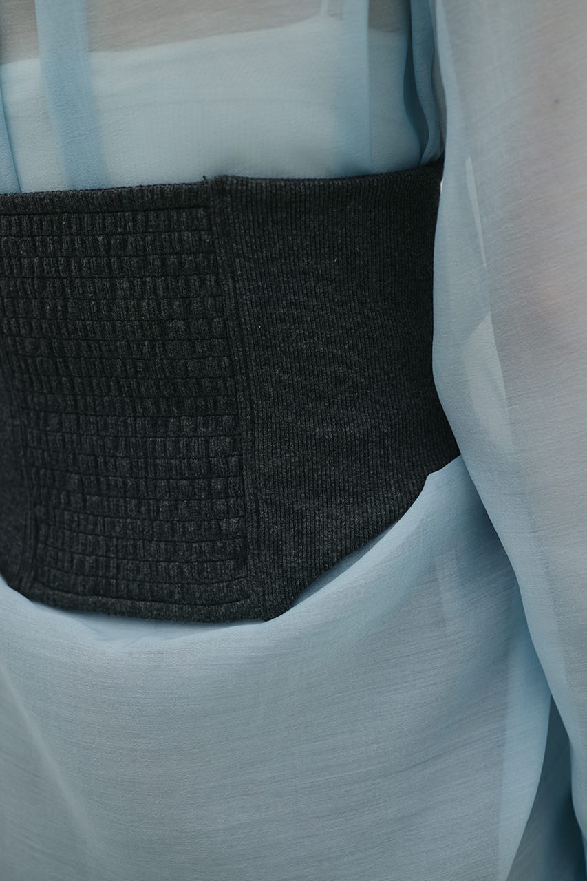 コルセットビスチェ GRY S