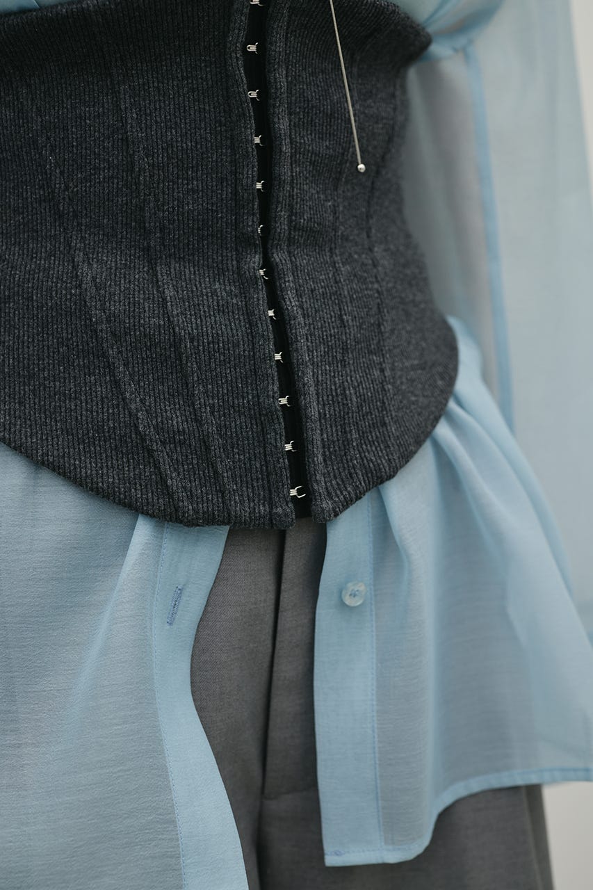 コルセットビスチェ GRY S