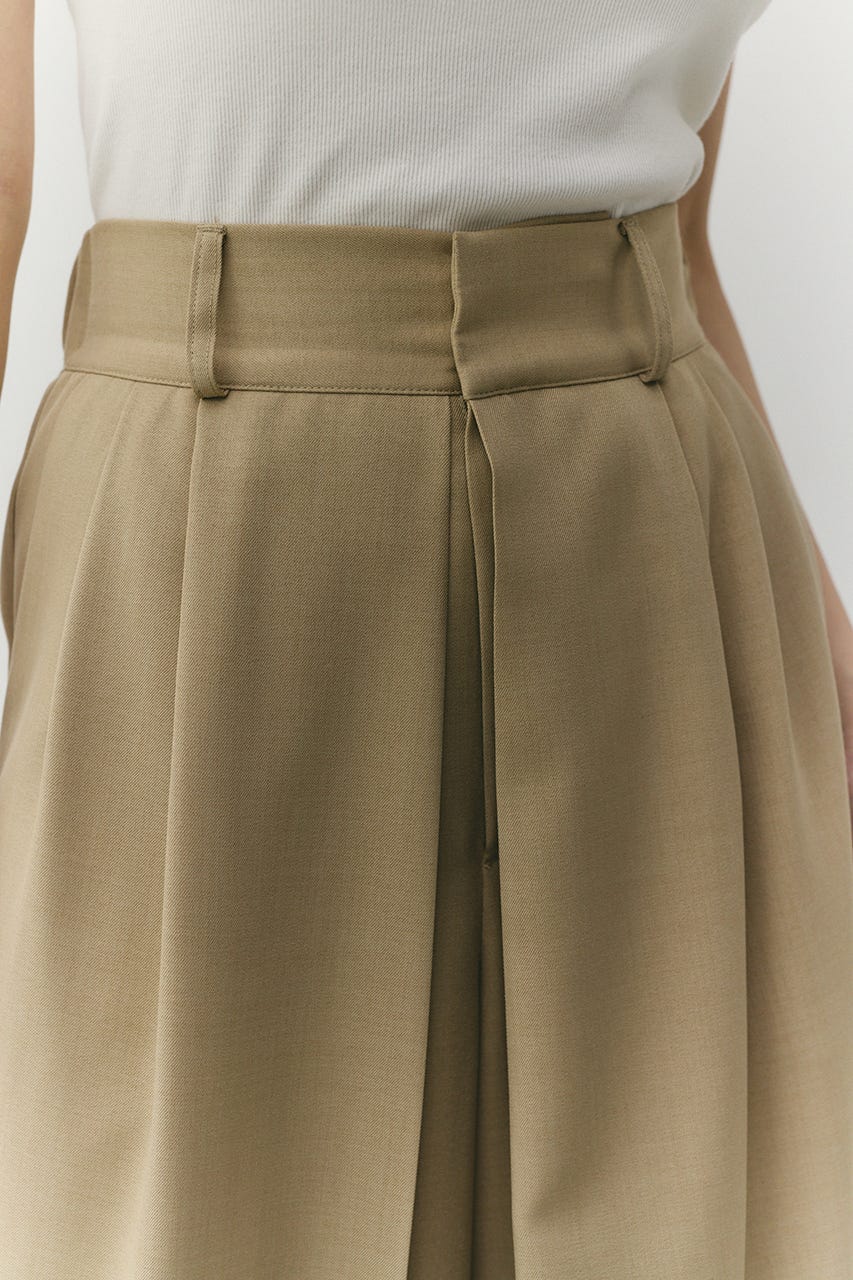 ディープタックワイドパンツ BEG M