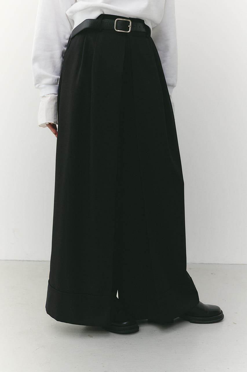 ディープタックワイドパンツ BLK M