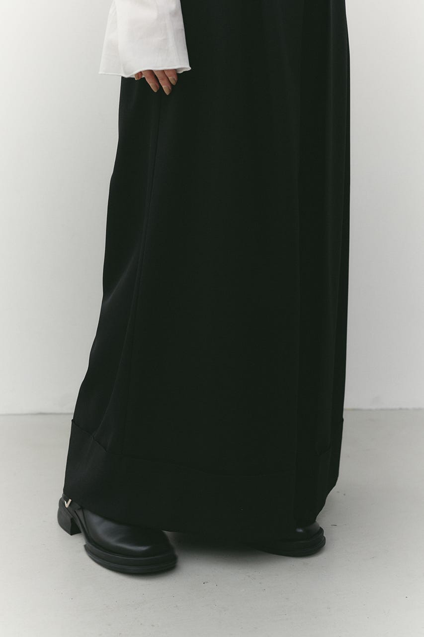 ディープタックワイドパンツ BLK M