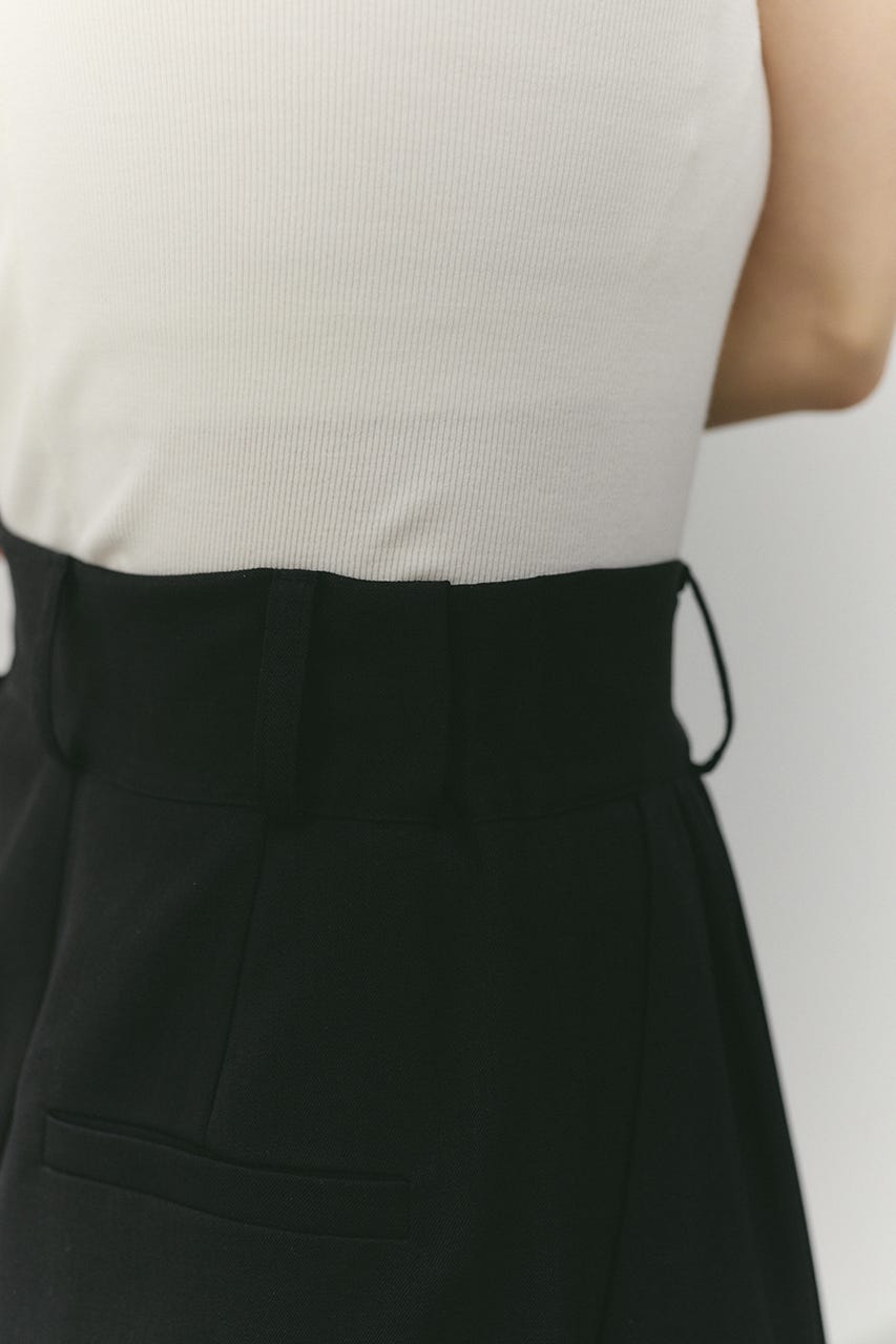 ディープタックワイドパンツ BLK M