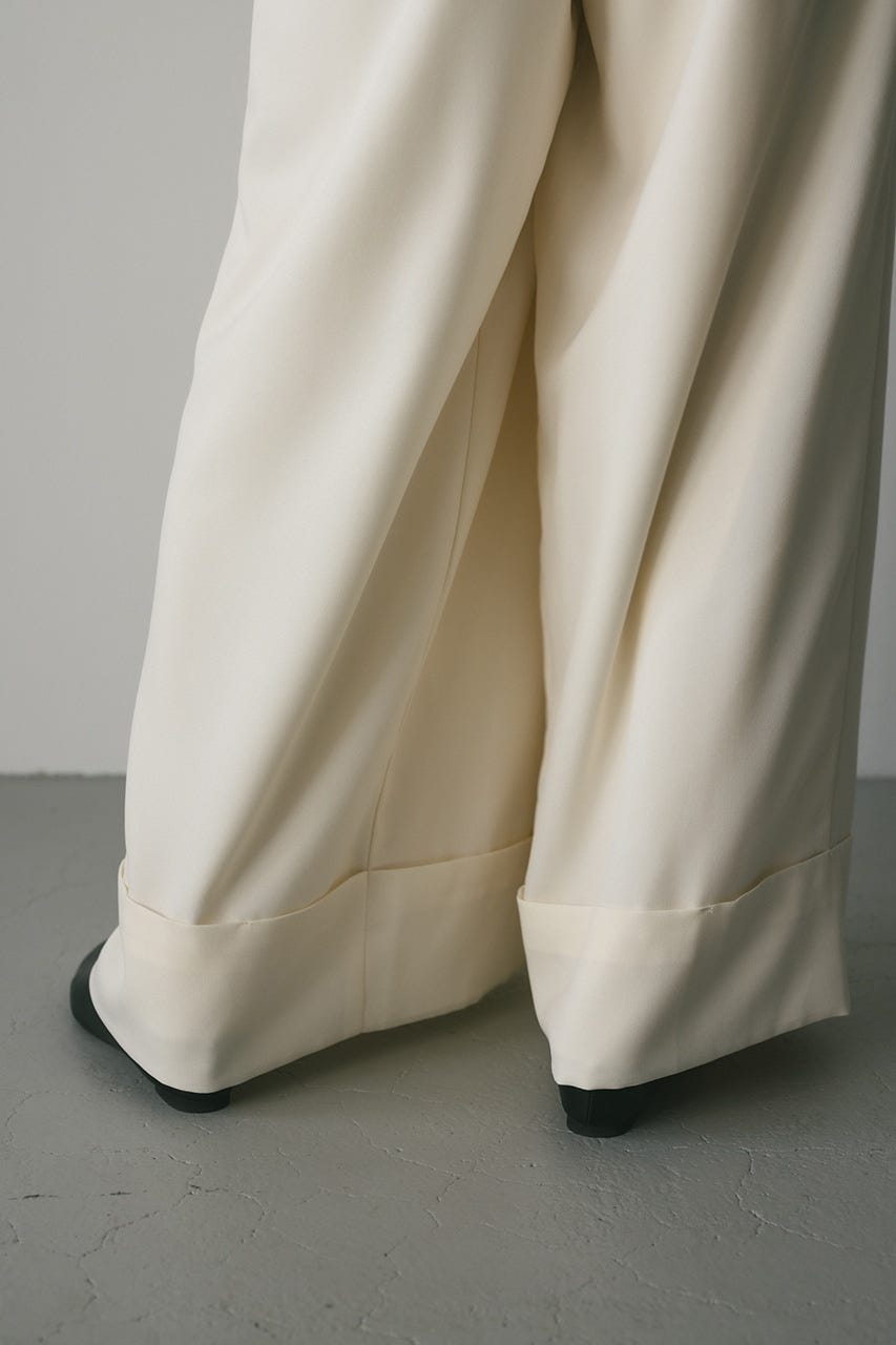 ディープタックワイドパンツ IVOY M