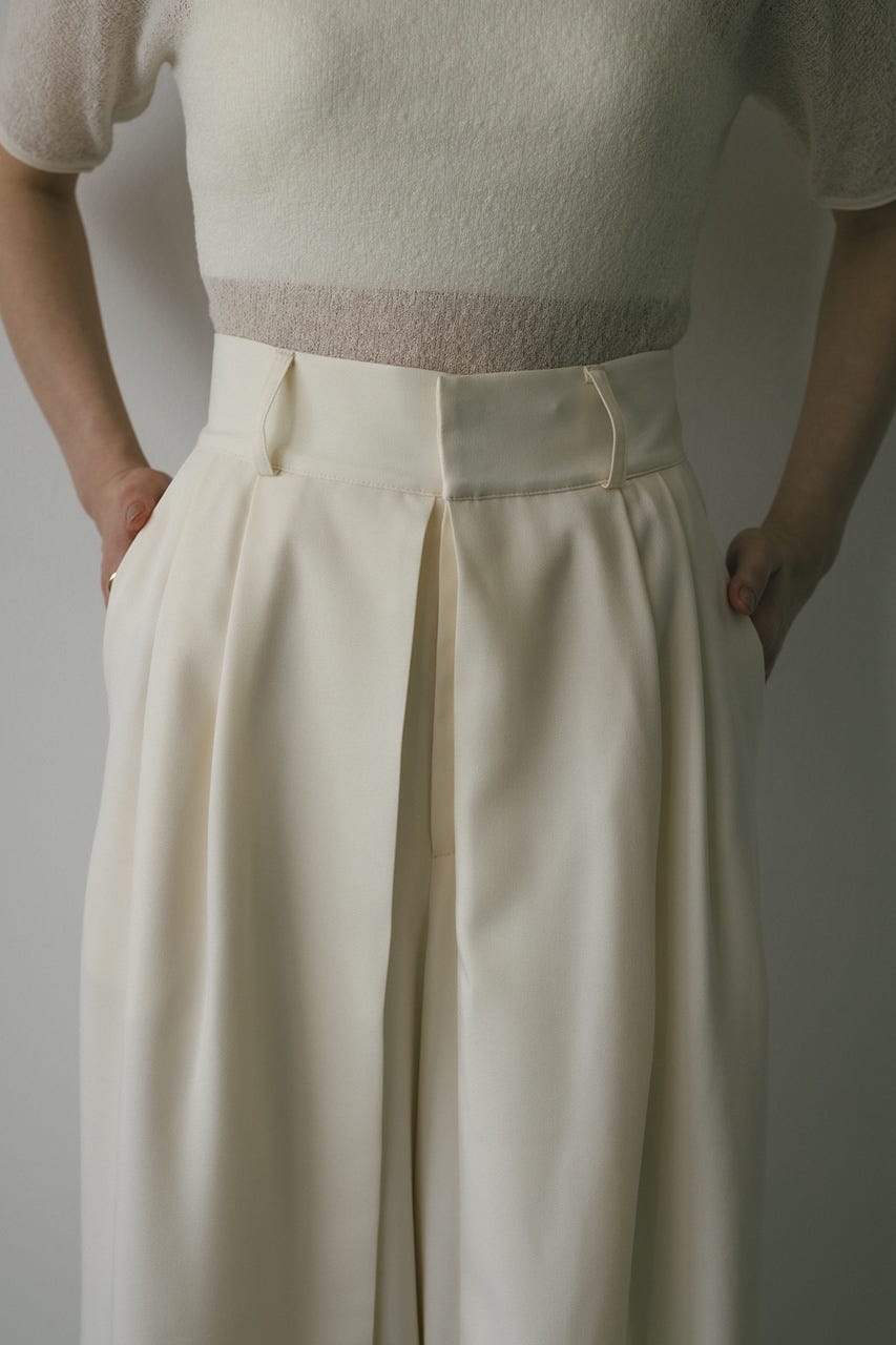 ディープタックワイドパンツ IVOY M