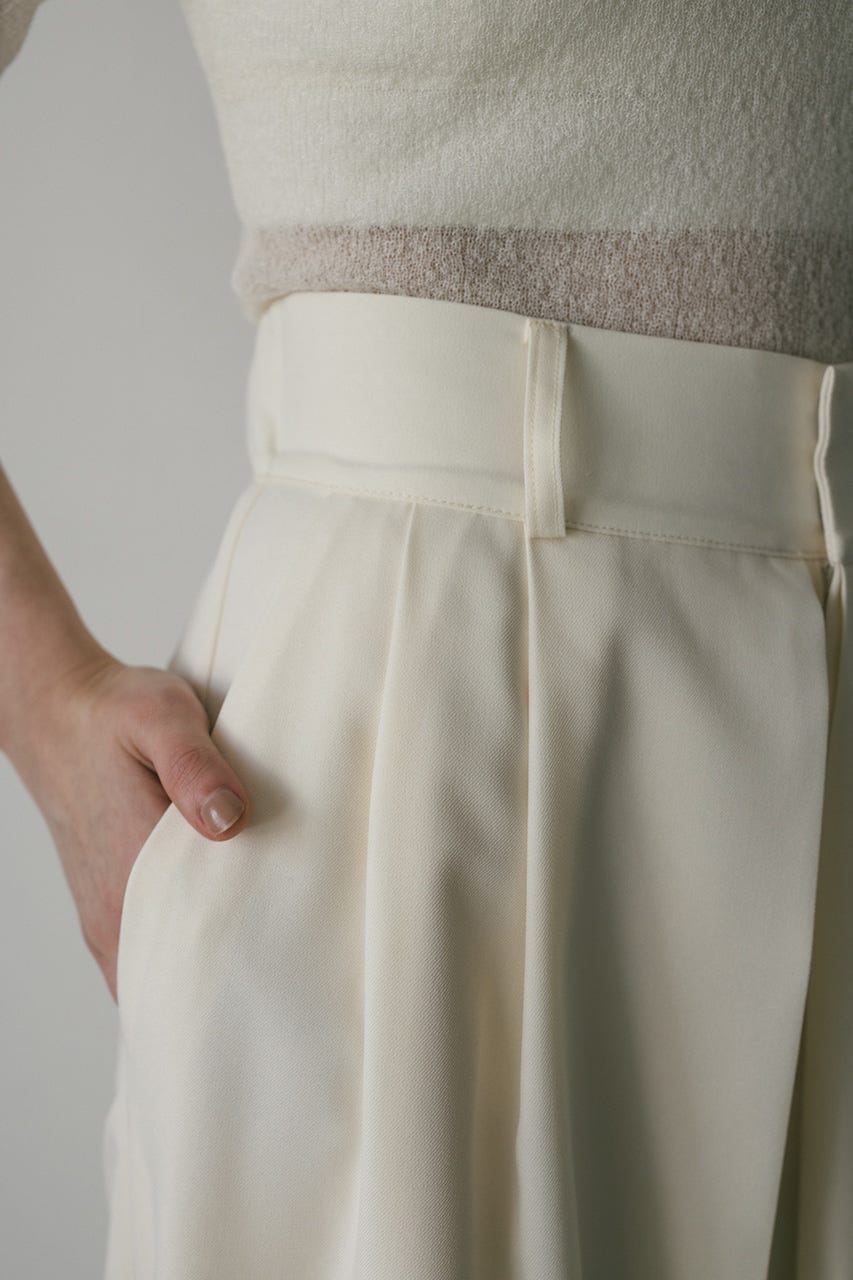 ディープタックワイドパンツ IVOY M