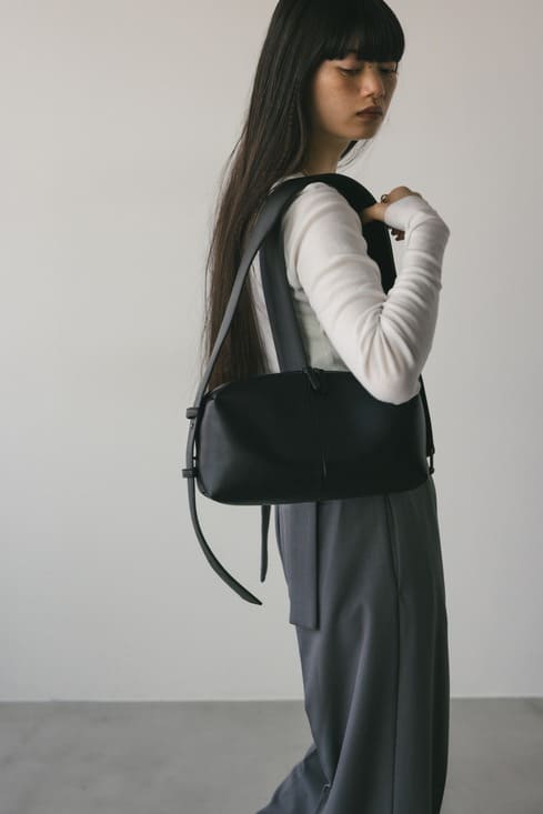 ワイドベルトスクエアバッグ BLK FREE