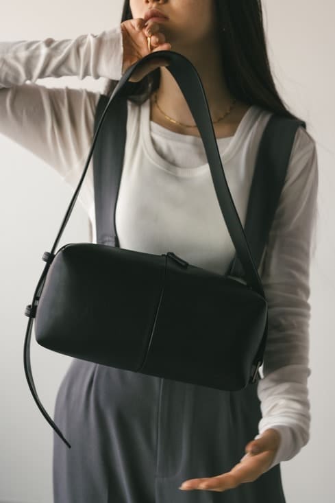 ワイドベルトスクエアバッグ BLK FREE