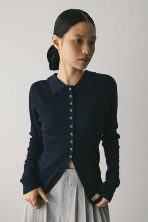 2WAYカラーニットポロ