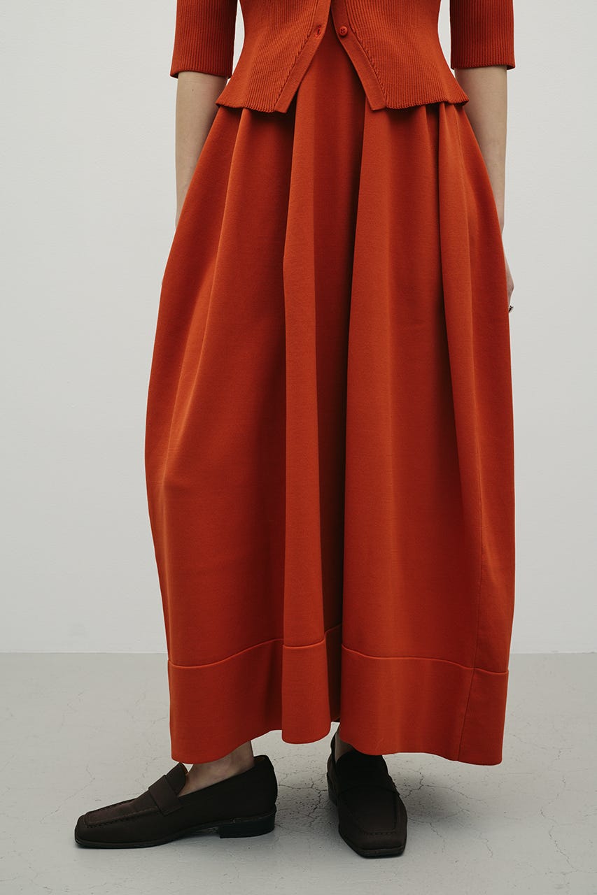 2ピースハーフスリーブポロニットワンピース ORG S