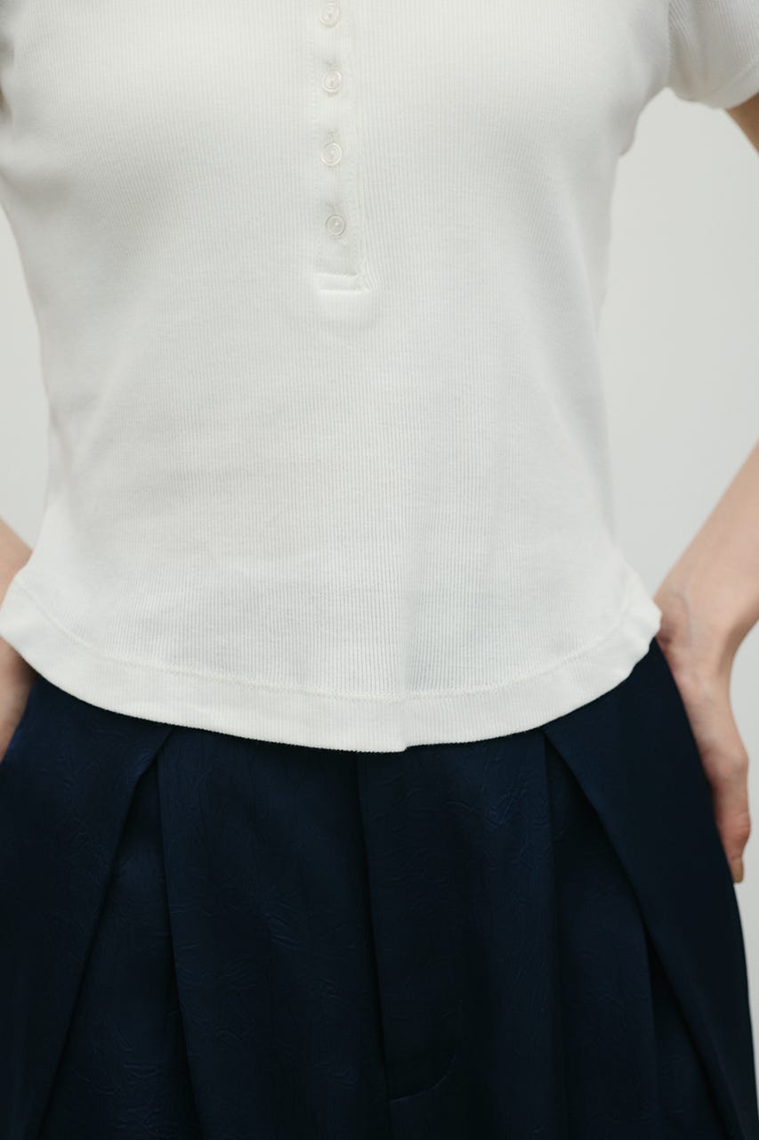 ヘンリーネックT WHT FREE