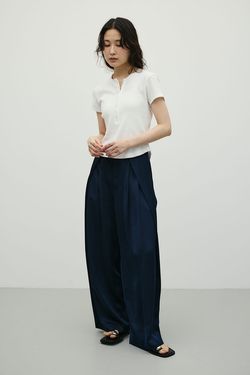 ヘンリーネックT WHT FREE
