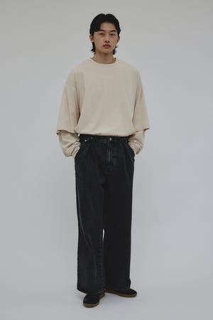 ワイドタックデニム