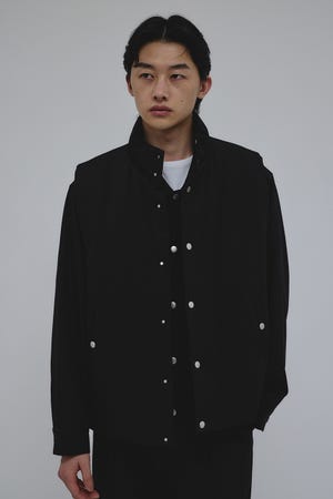 サイドジップパッファーベスト