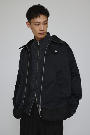 キルティングレイヤーフライトジャケット