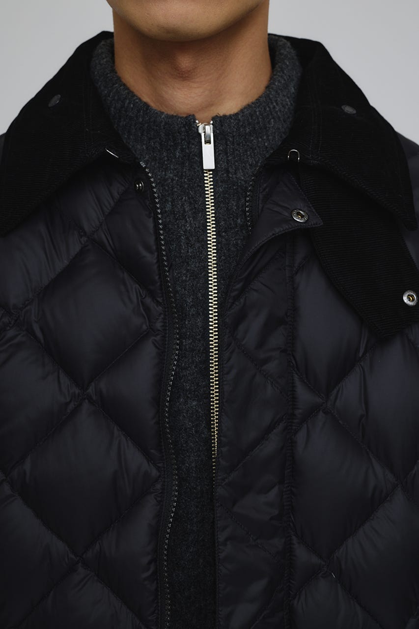 【別注】TAIONメンズダウンジャケット BLK FREE