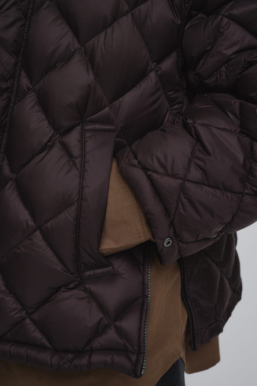 【別注】TAIONメンズダウンジャケット BRN FREE