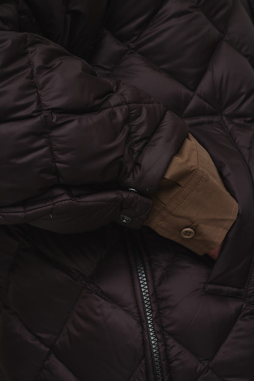 【別注】TAIONメンズダウンジャケット BRN FREE