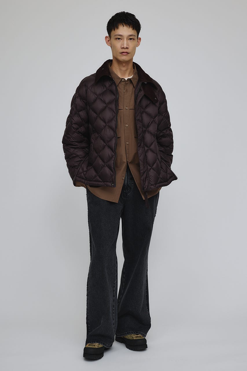 【別注】TAIONメンズダウンジャケット BRN FREE