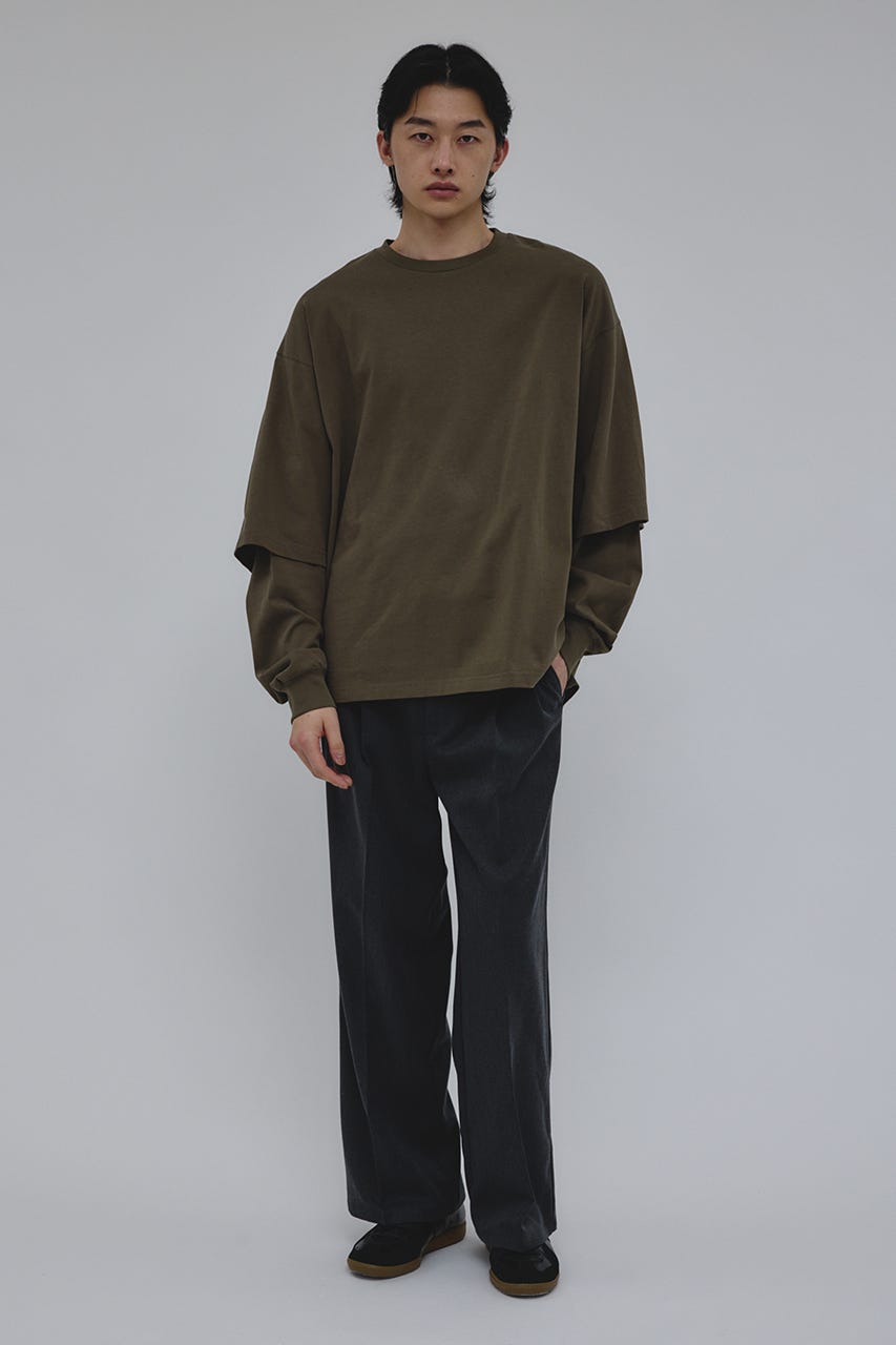 レイヤードロングスリーブT KHA M