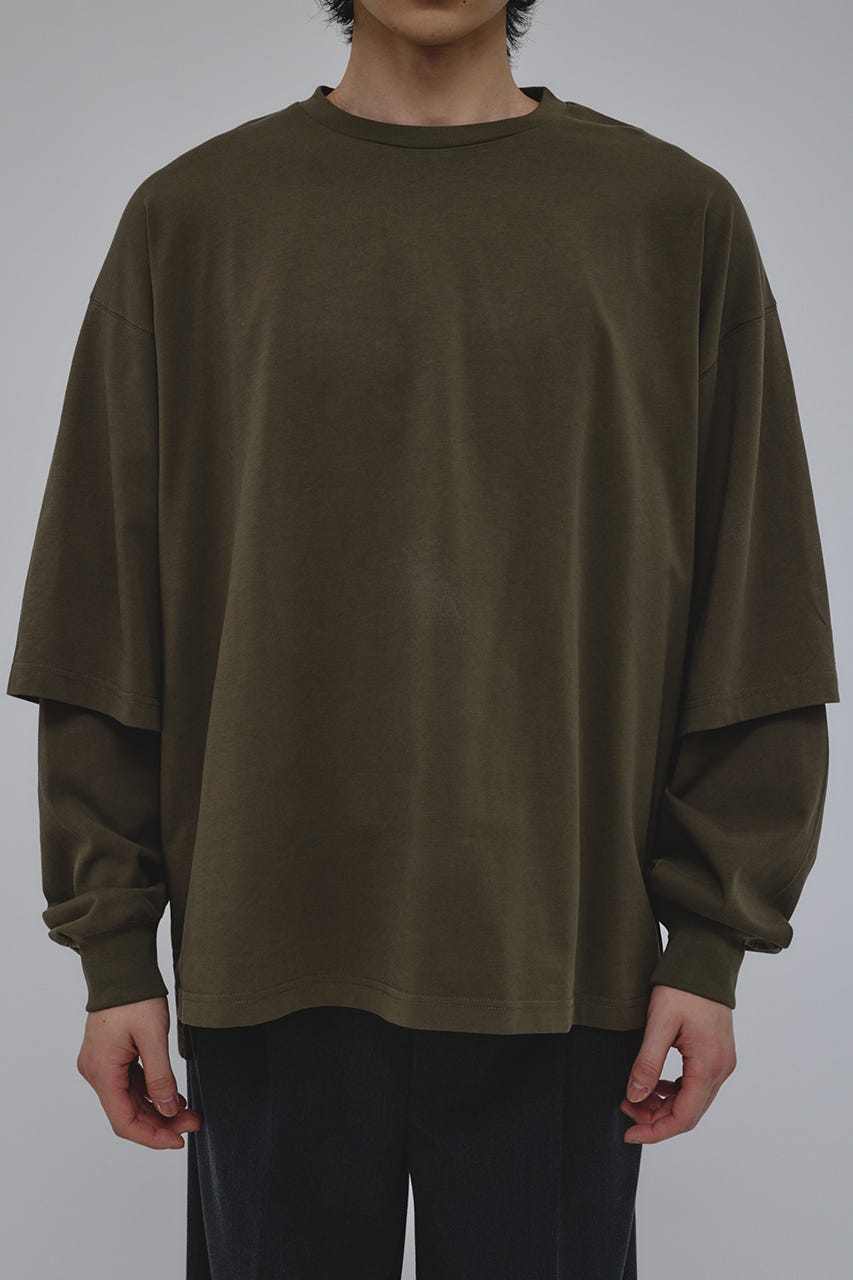 レイヤードロングスリーブT KHA M