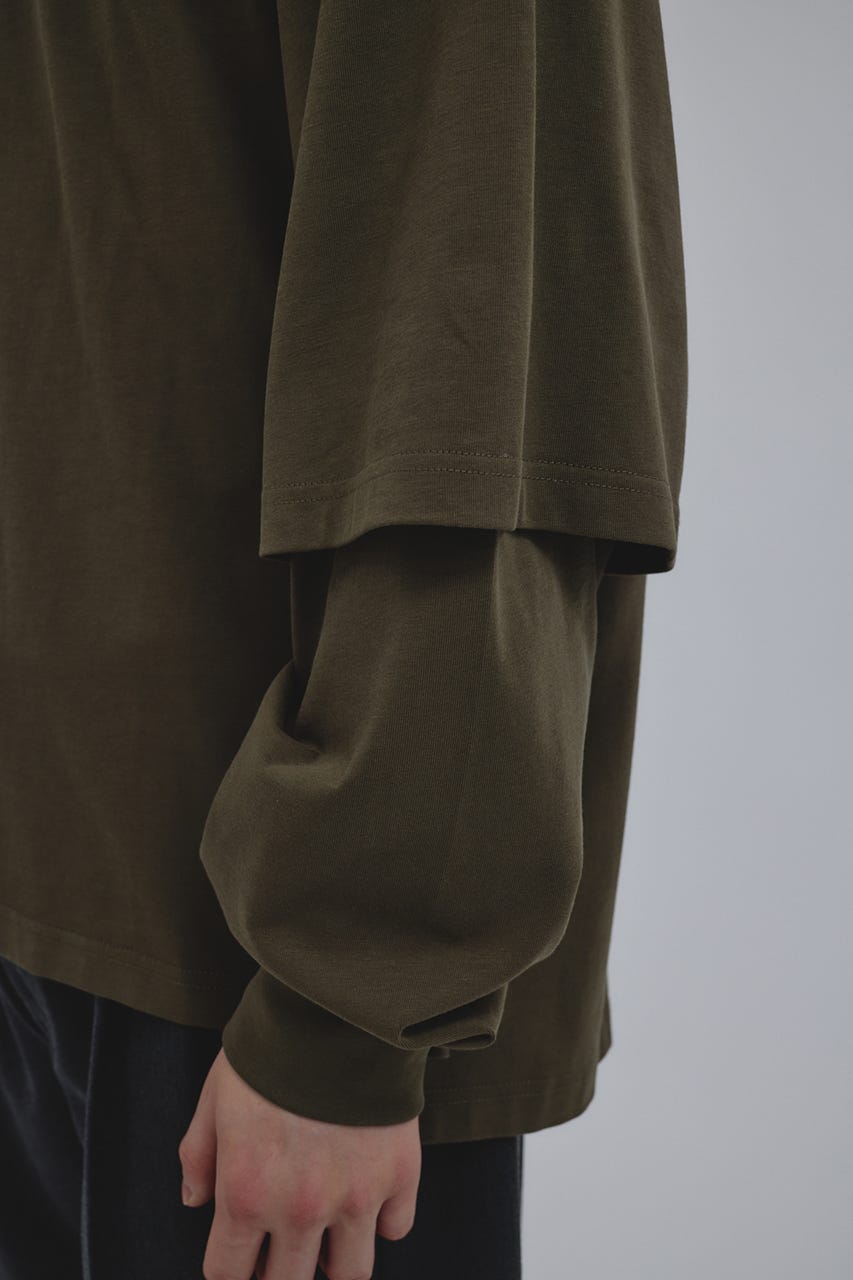 レイヤードロングスリーブT KHA M