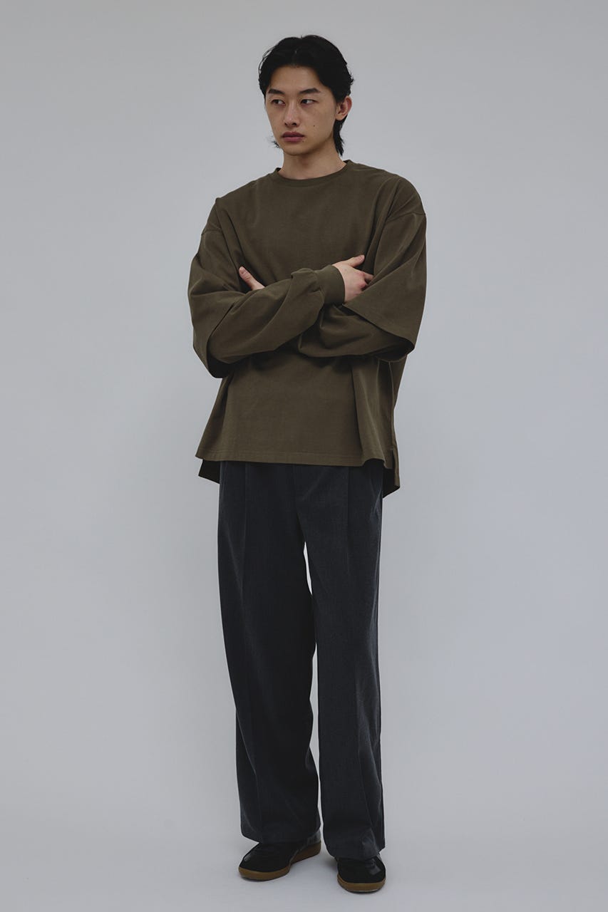 レイヤードロングスリーブT KHA M