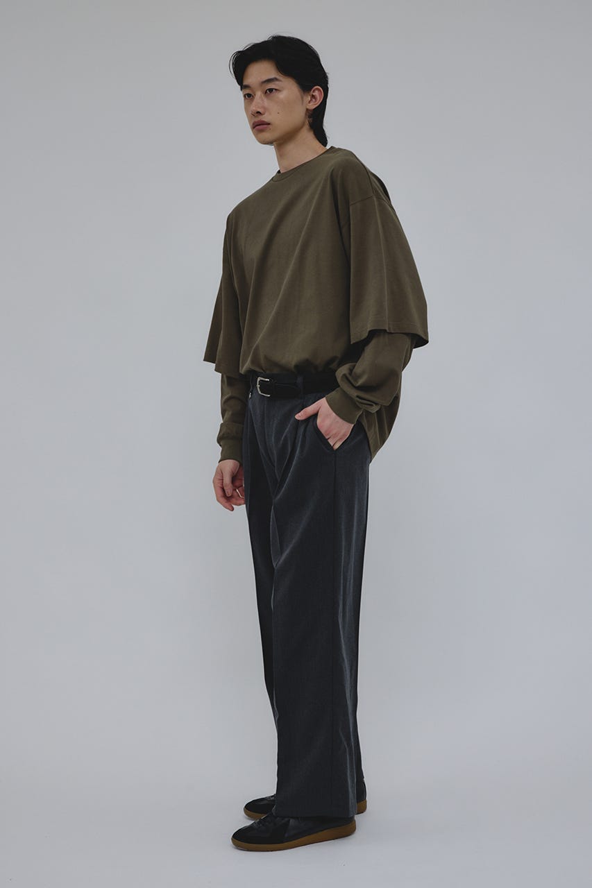 レイヤードロングスリーブT KHA M